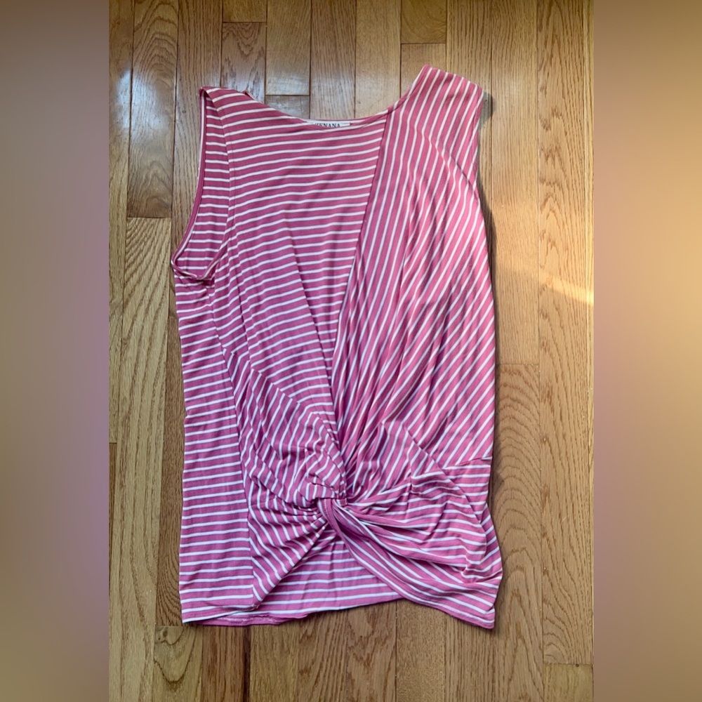 Large Mauve Striped Tank Top